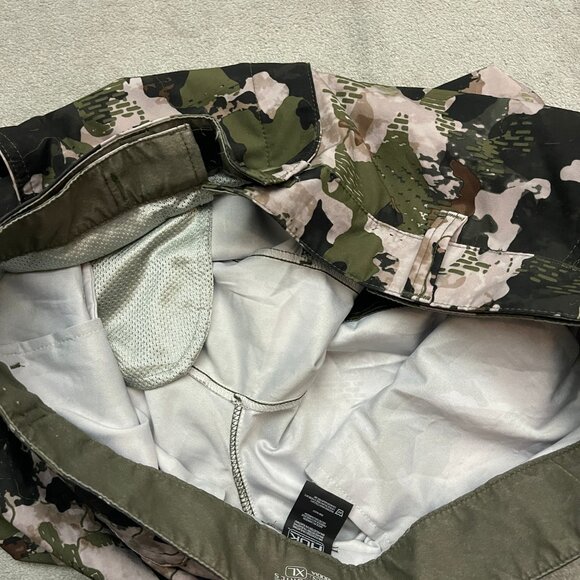 Huk Shorts Performance Fishing Camo Low Country Green Mens XL Elastic Waist - Picture 8 of 11
